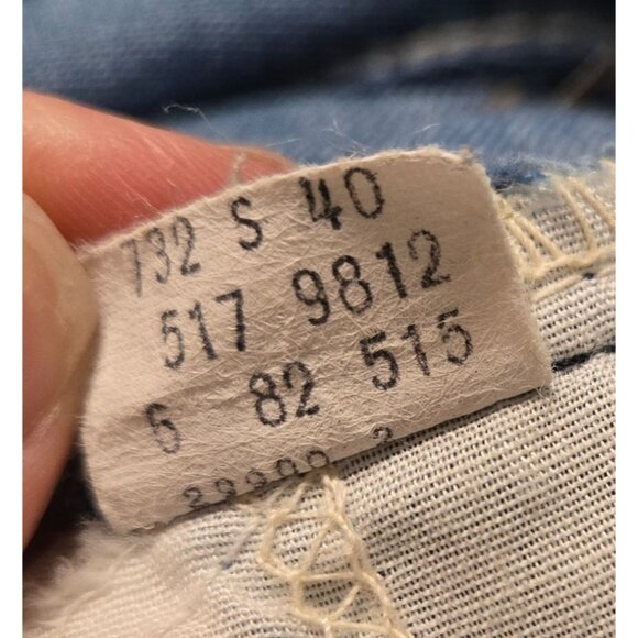 Levis Vintage 517 32x29  Bootcut Jeans Mens Blue Denim Straight Leg - Picture 13 of 15